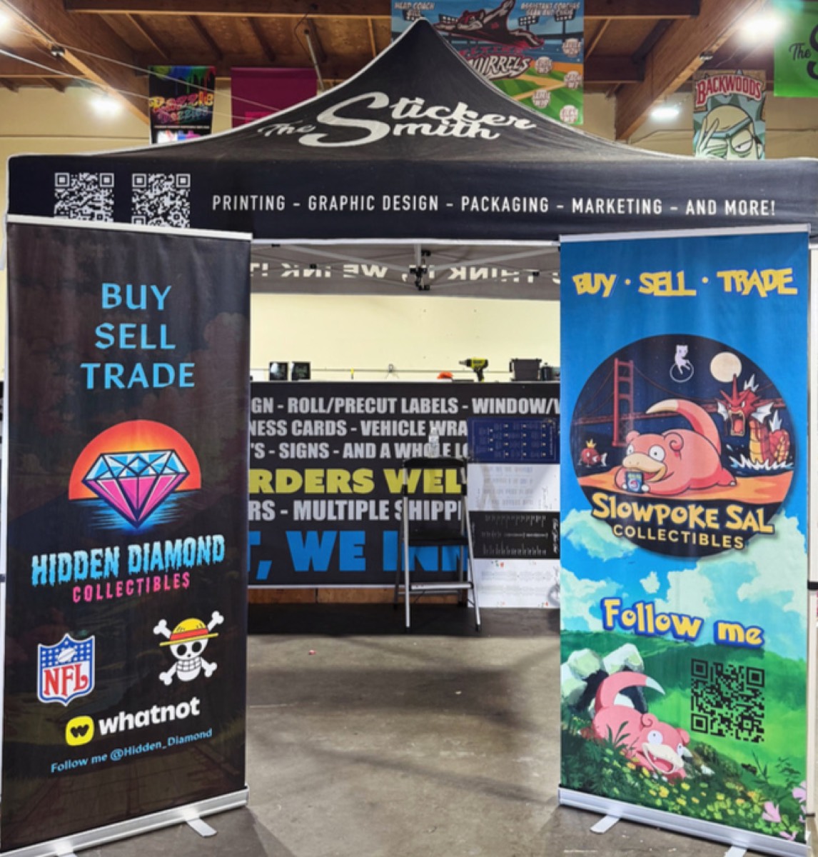 Sticker Smith branded event booth